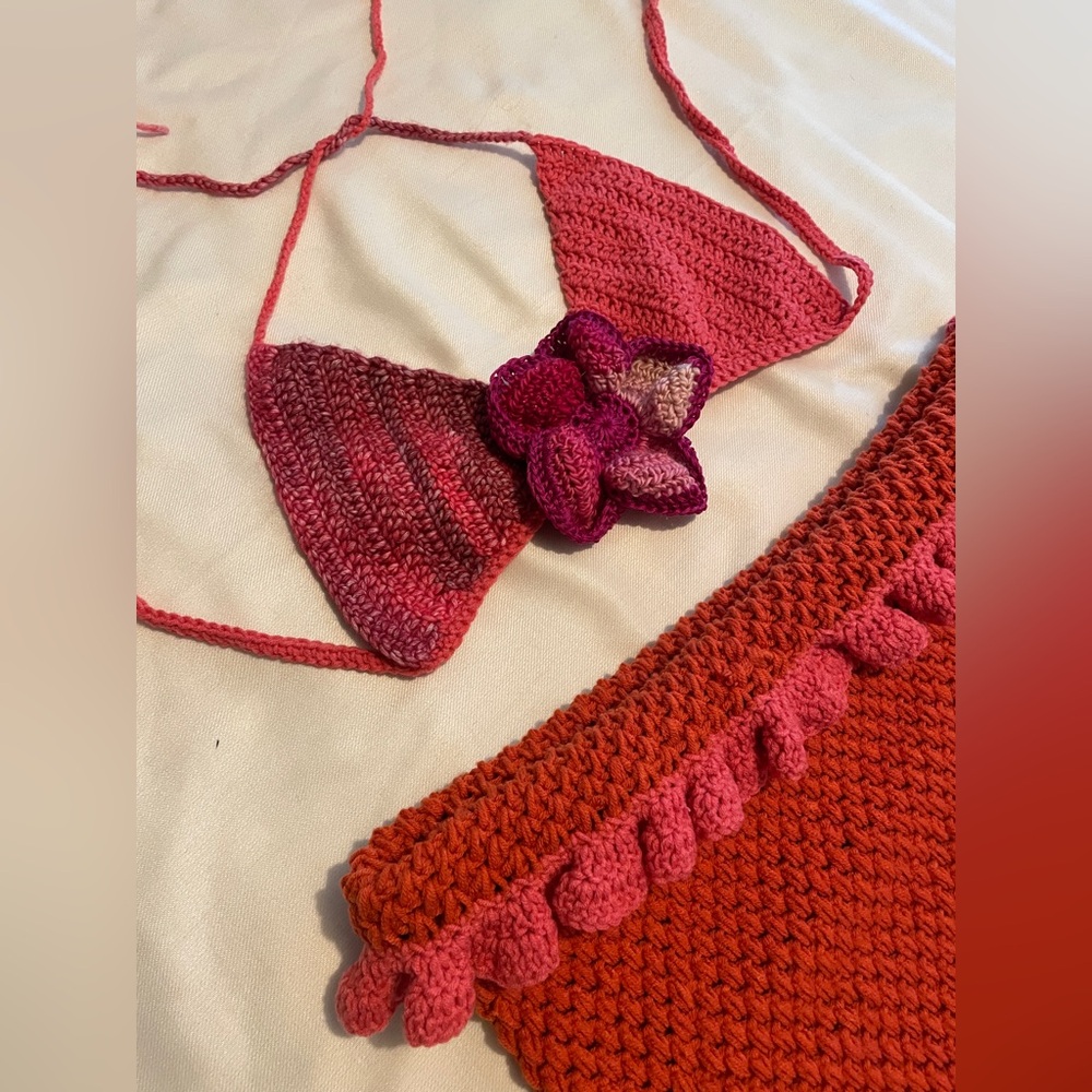 Handmade crochet set
